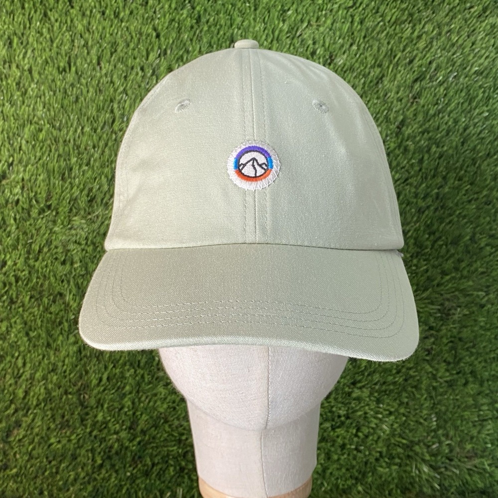 Patagonia FITZ ROY ICONS LOGO TRAD Hat CAP Mint Green Canvas Adjustable